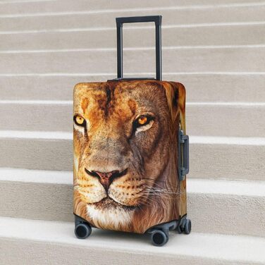 Чохол для валізи Cool Lion, міцний захист багажу, підходить для валіз розміром 45.7-81.3 см, Чорний, Великий