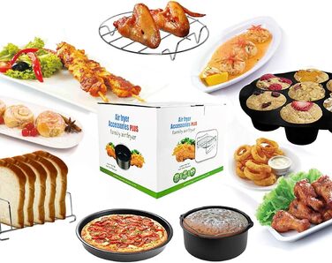 Дюймова універсальна фритюрниця Аксесуари для всіх стандартних фритюрниць XXL 4.2-6.8 літрів - 1ук аксесуарів для фритюрниці, 8-