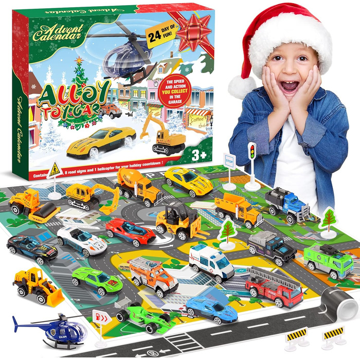 Адвент-календар Diyfrety 2025 Транспортний рай, 24 сюрпризи