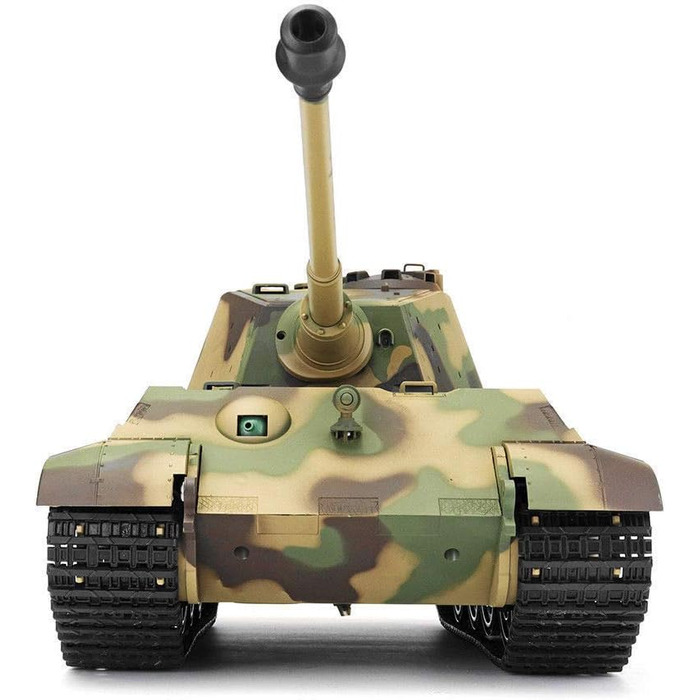 Радіокерований танк Королівський тигр (Knigstiger) Henschel, масштаб 116, Heng Long. Сталеві шестерні, дим-ефект, звук 2.4GHz V7.0