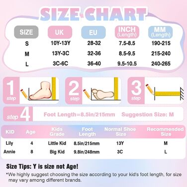 Дитячі роликові ковзани - Регульовані роликові ковзани для дівчаток та хлопчиків, Дихаючі дитячі роликові ковзани, 4 розміри з регулюванням, Дитячі роликові ковзани для дівчаток, хлопчиків, дітей, початківців, для використання в приміщенні та на вулиці, M