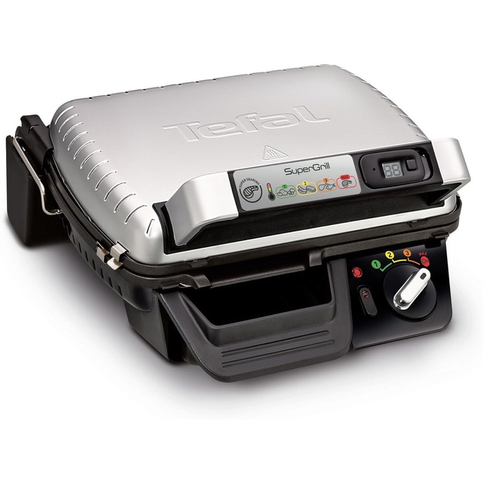 Електричний гриль Tefal SuperGrill 2000 Вт Електричний гриль алюмінієвий 320 x 240 мм