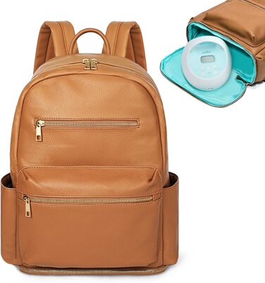 Пеленальна сумка-рюкзак Mominside, шкіряний рюкзак з нижнім відділенням, дитяча сумка для мами і тата, пошук реєстрації дитини, пі