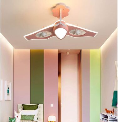 Світлодіодний стельовий світильник з регулюванням яскравості, стельовий вентилятор зі світлодіодним світлом, регульованою швидкіст