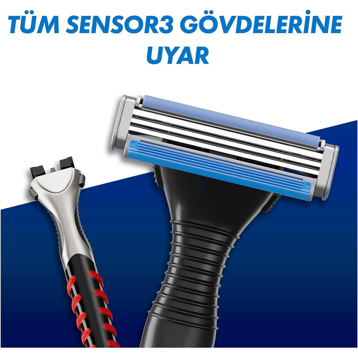 Чоловіча бритва Gillette Sensor3 6 змінних лез, чорна