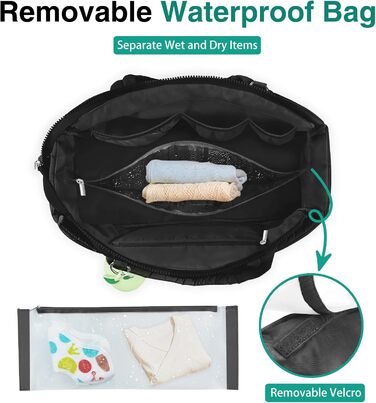 Підгузник унісекс з соскою чохол-1 пеленальна сумка Cosody Mommy Bag чорний