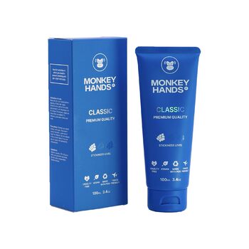 Класичний гель Monkeyhands для фітнесу та танців на пілоні Веганський, без парабенів, без смол Ідеально підходить для танців на пілоні Захвати та інноваційна рідка магнезія Синій 100 мл