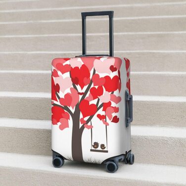 Чохол для валізи Дерево Любові, еластичний захист від подряпин, розмір XL, чорний (95 см)