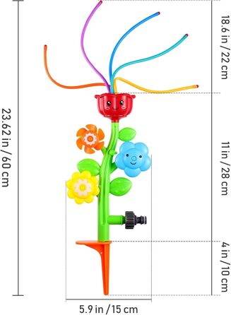 Відкритий розпилювач води спринклер задній двір спінінг спринклер іграшка форма вихор іграшка для дітей малюків на відкритому повітрі грати