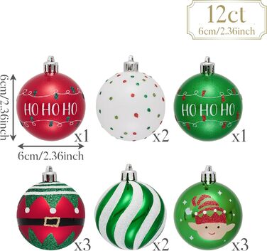 Різдвяні кульки для декору 12 шт Victor's Workshop