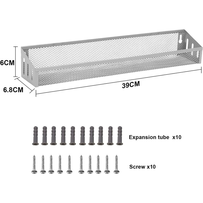 Металева настінна полиця для спецій Bomblap, підвісна кухонна полиця, підставка для спецій для кухонних шаф, дверцят кухонних шаф, декор, стільниця, сріблясто-сіра (4 яруси)