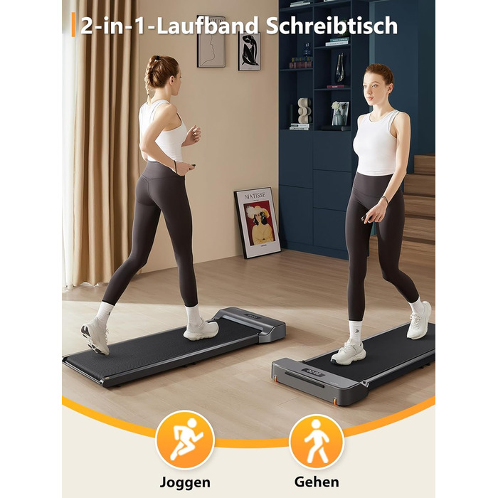 Бігова доріжка WalkingPad від KingSmith Z1, P1, A1 Pro, Z3 Hybrid Walking-Pad для дому/офісу, складна (залежно від моделі вантажопідйомність до 136 кг, швидкість 10 км/год усі моделі світлодіодний дисплей, застосунок, складання не потрібне) Z1 максимальна