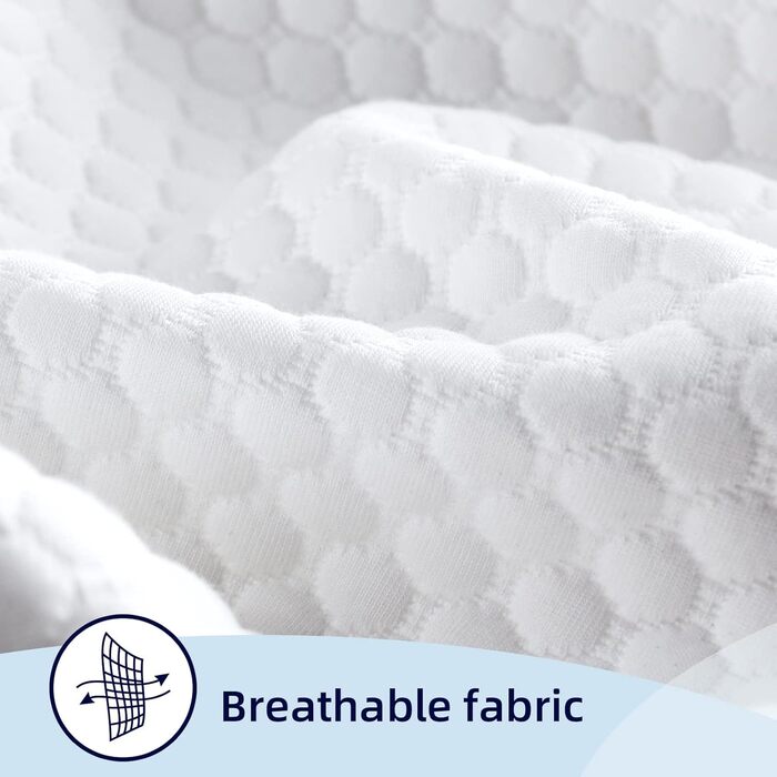 Жорстка подушка з в&39язкопружної піни заввишки 11 см для сну, ортопедична подушка для сну на боці, подушка для підтримки шиї, подушка з піни з ефектом пам&39яті, 40x60 см (60 x 40 x 11 см).