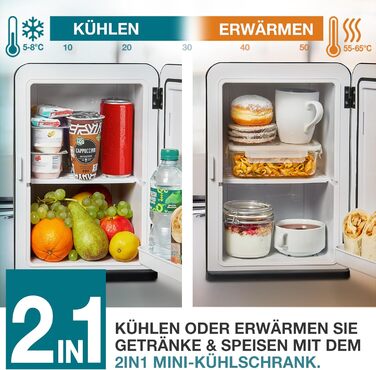 Міні-холодильник TOM 2в1 з функцією охолодження та нагрівання - 15 літрів - Портативні безшумні холодильники - для автомобіля, кем