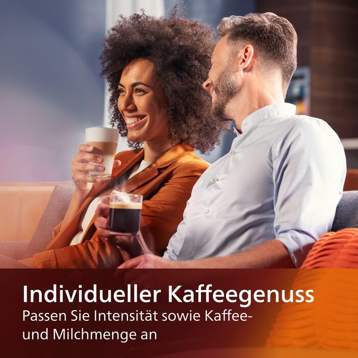 Повністю автоматична кавоварка Philips Series 5400 - молочна система LatteGo, 12 спешелті кави, інтуїтивно зрозумілий дисплей, 4 профілі користувача, чорний (EP5441/50)