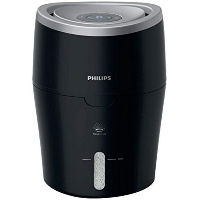 Зволожувач повітря Philips HU4813/10 (до 44 м, гігієнічна технологія NanoCloud, тихий нічний режим, автоматичний режим) чорний