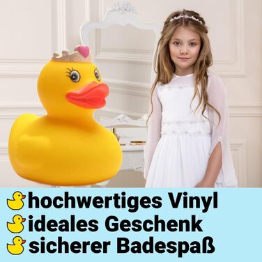 Принцеса гумова качка I Принцеса пищаща качка IL 7,5 см I вкл