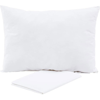 Дитяча подушка 40x60 см з бавовняною наволочкою - М'яка бавовняна подушка, на якій сплять діти - Гіпоалергенна дитяча подушка - Ди