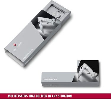 Кишеньковий ніж Victorinox Hunter Pro M Alox (4 функції, клинок з фіксацією однією рукою) Silver Single