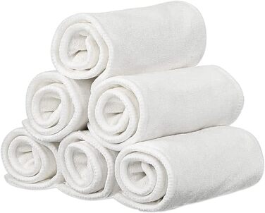 Бамбукових прокладок з мікрофібри для дорослих, тканинні підгузки для догляду за нетриманням, 4-шарові, можна прати, багаторазові,