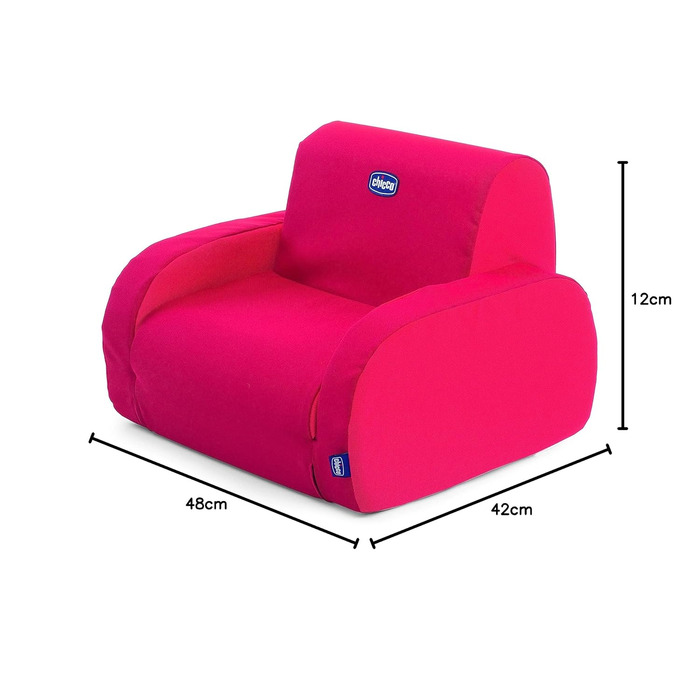 Сидіння для 1 дитини, 3 використання Диван, стільчик для годування, шезлонг Червоний