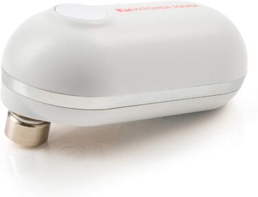 Електричний консервний нож Kitchen Mama Mini - кишеньковий консервний нож з легким дотиком, без гострих країв, зручним для подорожей форматом і чіпким дизайном - білий