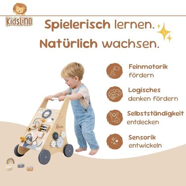 Персоналізовані дерев&39яні ходунки для малюків з іменем Безпечні ходунки для перших кроків Ходунки з гальмом та іграшкою для розвитку моторики Подарунок на перший день народження для дівчаток та хлопчиків, натуральний/білий (нейтральний).