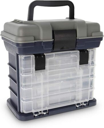 Ящик для рибальських снастей з 4 ящиками для зберігання рибальських аксесуарів та наживки