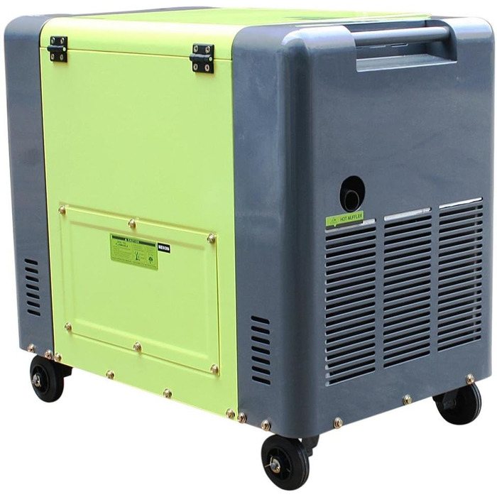 Електричний дизельний генератор Varan Motors 92625, звукоізольований, тип Panda, генератор потужності, 400 В 230 В, 6,25 кВА