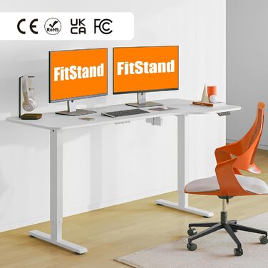 ПОВНИЙ СТІЛЬНИК Стіл з регульованою висотою 110x60 см Електричний стіл стоячи Стіл з регульованою висотою стоячи Стіл сидячи та стоячи з функцією пам&39яті (клен) Білийклен 110 x 60 см