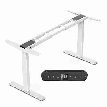 Рама столу DeHong з регулюванням висоти та 2 двигунами, 3-рівнева регульована по висоті рама столу з пам&39яттю налаштувань та функцією плавного запуску/зупинки
