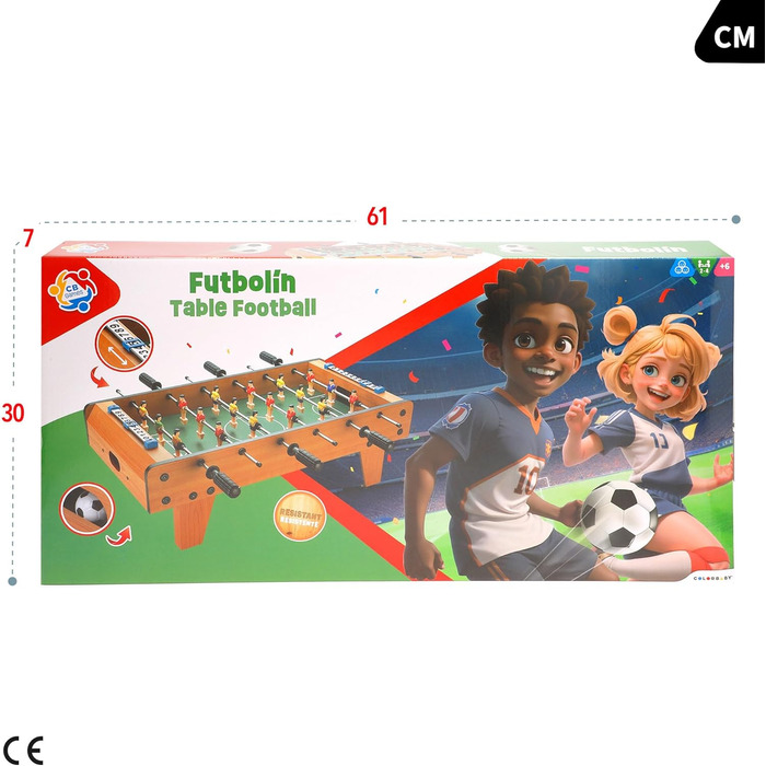Стіл для настільного футболу дерев’яний Color Baby CBGames 43310 (60×30×20 см, від 6 років)