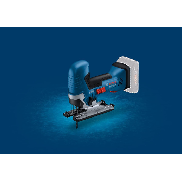 Акумуляторний лобзик Bosch Professional 18V System GST 18V-125 S (ідеально підходить для вигинів і перерізів, тримач пиляльного по