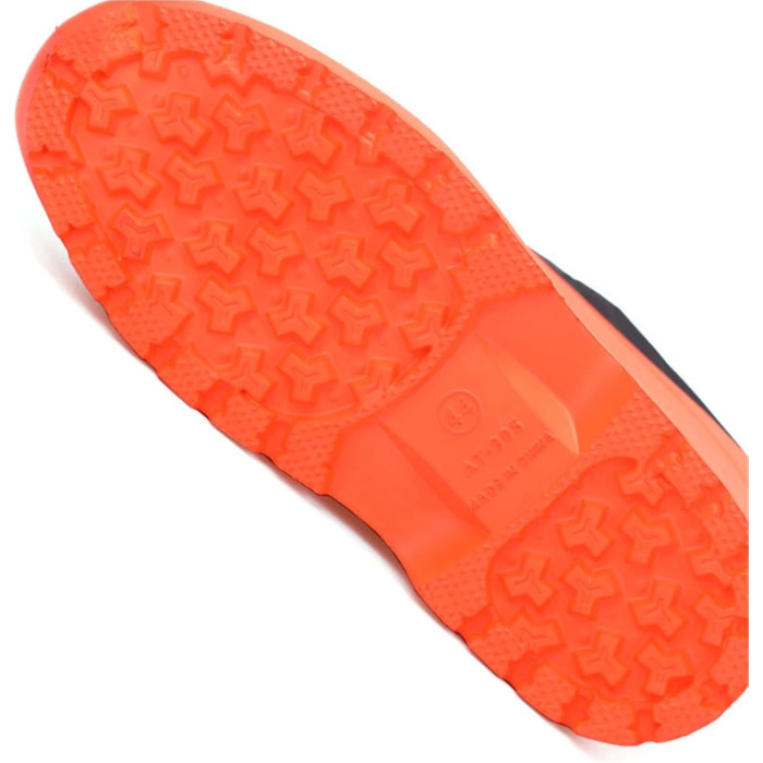 Чоловічі гумові чоботи до коліна, водонепроникні, з EVA, теплі, захисне взуття для використання на вулиці, гумові чоботи для активного відпочинку, риболовлі, помаранчеві, розмір 43 EU