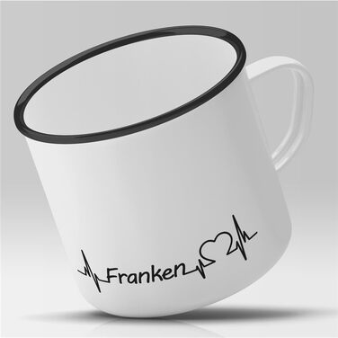 Емальована чашка Huuraa Franken Gift Coffee Mug Vintage 300ml Franken Gift Idea