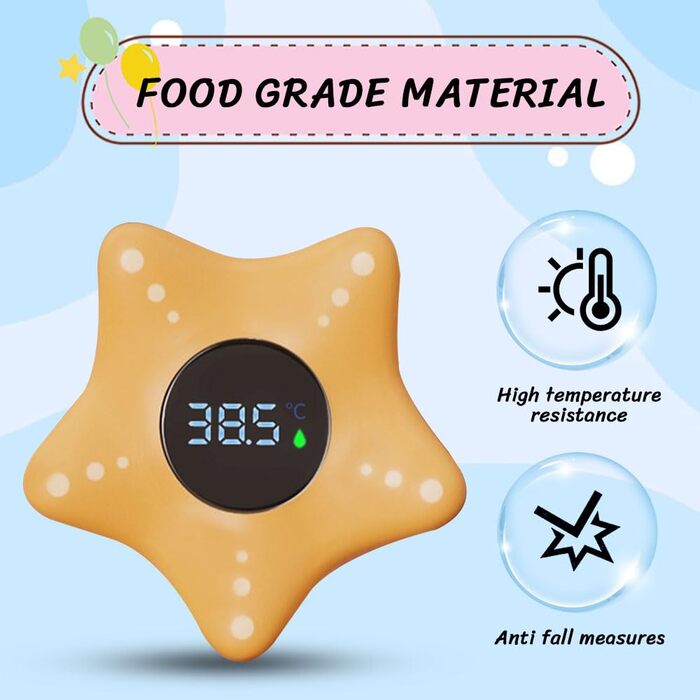 Цифровий дитячий термометр для ванни, плаваюча іграшка для купання для немовлят, зручний для читання дисплей для безпечного моніто