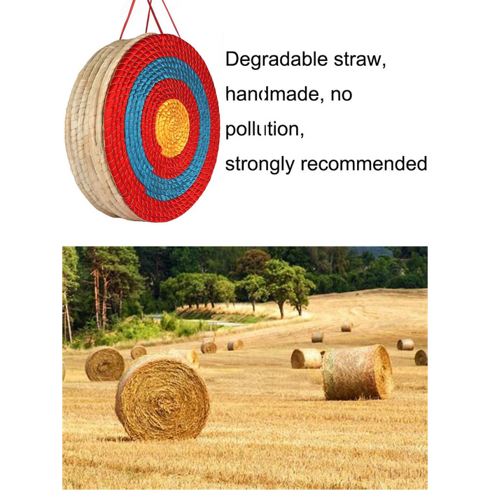 Мішень для стрільби з лука 20 дюймів – ручної роботи, 7 шарів, червона