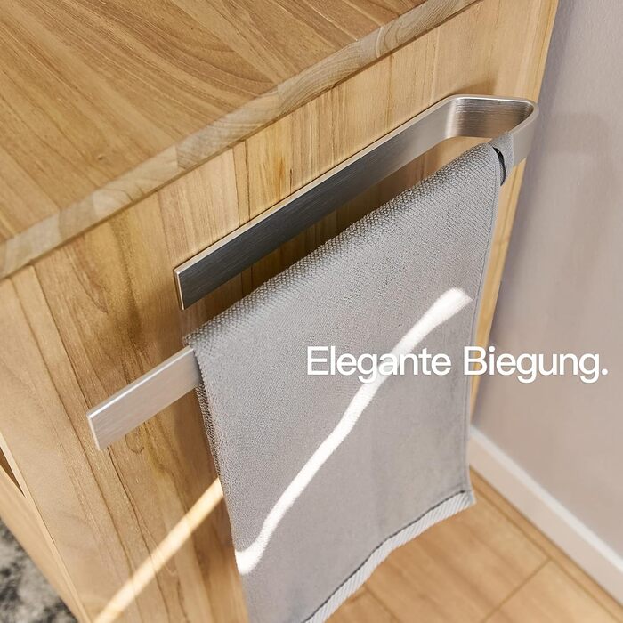 Вішалка для рушників без свердління Вішалка для рушників на клей для ванної та кухні Кільце для рушників Настінний тримач самоклею