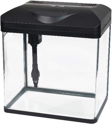 AMTRA LAGUNA LED 30 - 18 літровий скляний акваріум з кришкою, в т.ч. світлодіодне освітлення і фільтр, 30 x 23.5 x 34.5 см, чорний