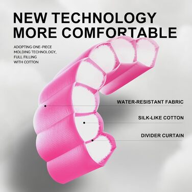 Спальний мішок для дорослих для холодної погоди, портативний, водонепроникний, легкий спальний мішок для високих людей (дівчат та хлопців) з компресійним чохлом для теплого кемпінгу, походів, використання на свіжому повітрі та в приміщенні, 1,8 кг, рожеви