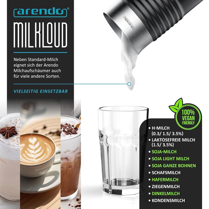 Піноутворювач молока електричний - автоматичний - Піноутворювач молока - Нова модель Strix Controller - 2 кнопки для гарячого та х