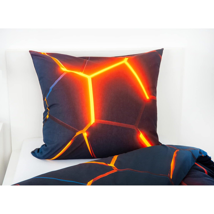 Комплект постільної білизни з ефектом стада 3D, наволочка 80 х 80 см, підодіяльник 135 х 200 см, на блискавці з плавним ходом, 100