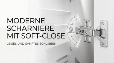 Шафа, 4-дверна з 3 шухлядами 200 x 215 см Шафа з відкидними дверима, рейкою для одягу та полицями, колір K. білий/T. sonoma/S. sonoma