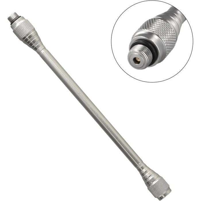 Вуличний газовий ліхтар, комплект свічок з порожнім балоном та подовжувальною штангою для кемпінгу, походів та інших видів активного відпочинку з ізобутановими балонами EN417 (подовжувальна штанга ліхтаря) Подовжувальна штанга ліхтаря