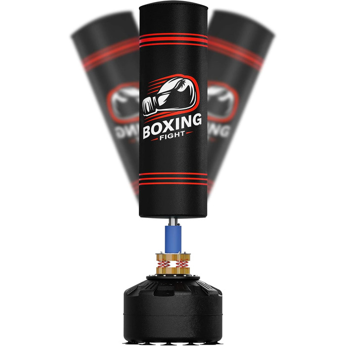 Боксерська груша, що стоїть окремо, 180,3 - 117,9 кг, важка боксерська груша з 12 присосками, підставка для кікбоксингу, спортзалу