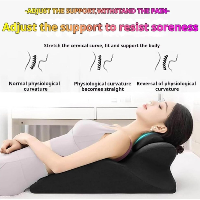 Подушка Arcova Sweet Spot подушка для пар 27 для підтримки інтимної близькості, клиноподібна подушка з піни з ефектом пам&39яті для всіх положень тіла Keep the Passion Alive, чорна