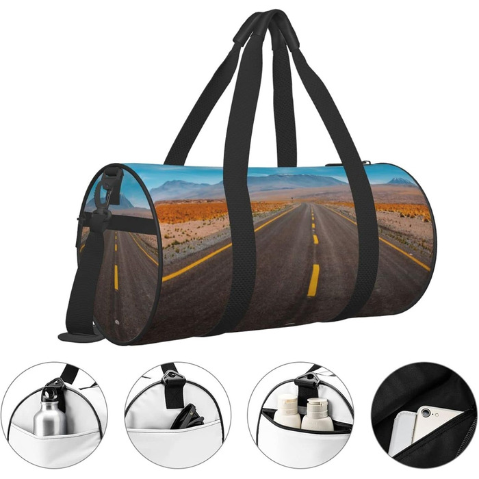 Дорожня сумка Пустельна траса, спортивна сумка для чоловіків та жінок, сумка-мішок, спортивна сумка