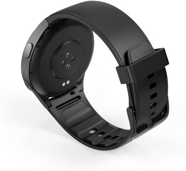 Розумний годинник Hama 8900 з GPS, водонепроникний IP68, функція телефону (сенсорний AMOLED-дисплей, голосове керування, спортивні режими, трекер сну, пульсометр, WhatsApp, годинник для бігу, пульсометр, фітнес-годинник) чорний