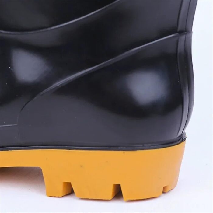 Чоловіче гумове взуття, чоловічі гумові чоботи, взуття для роботи, кухні, водонепроникне чоловіче взуття, дощова автомийка, чорні, розмір 43 EU