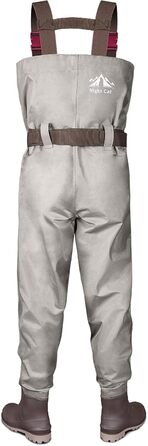 Водонепроникні вейдерси Night Cat для жінок та чоловіків, дихаючі вейдерси з чобітьми, 46W, сірі